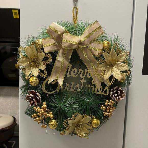 LED Light Wreath - Eco-Friendly PVC Wreath | Holiday/Event/Daily Decoration - Picture 1 of 6